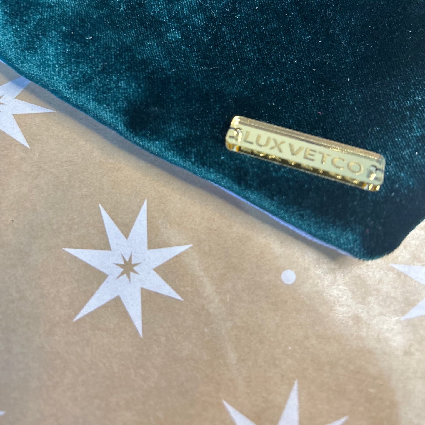 Hunter Green Velvet Christmas Bandana