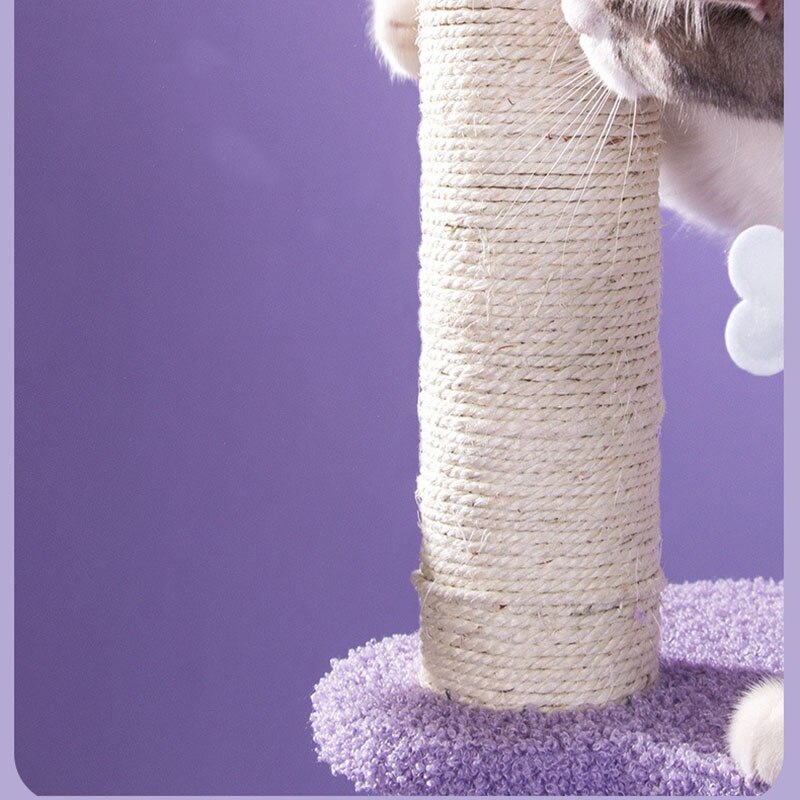 Purple Cat Climbing Frame, Cat Nest Tree, Grabbing Column, Large