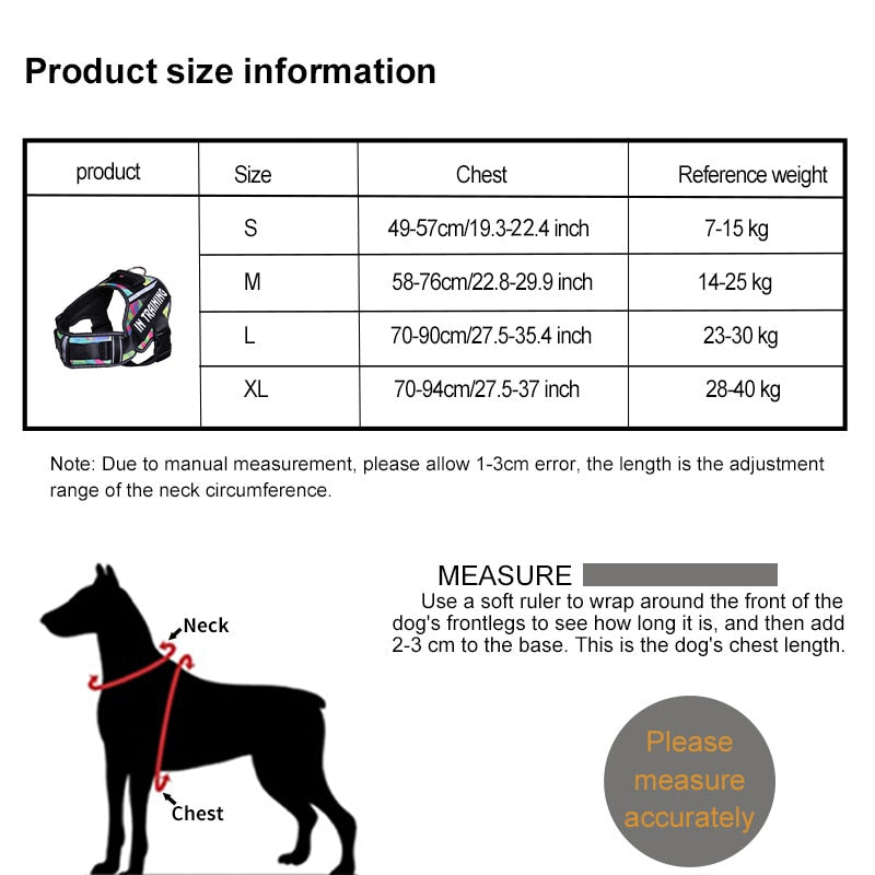 KOMMILIFE Adjustable Nylon Dog Harness Personalized - Luxvetco