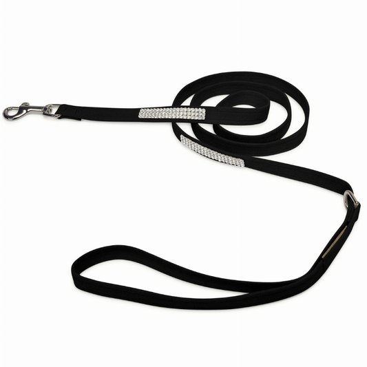 Susan Lanci Designs 3 Row Giltmore Crystals Leash - Luxvetco