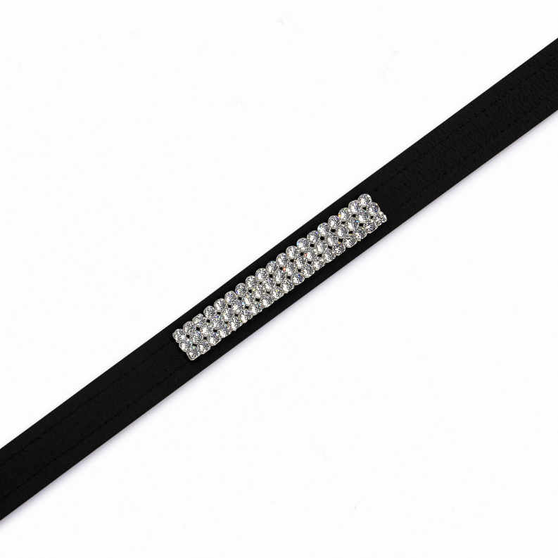 Susan Lanci Designs 3 Row Giltmore Crystals Leash - Luxvetco
