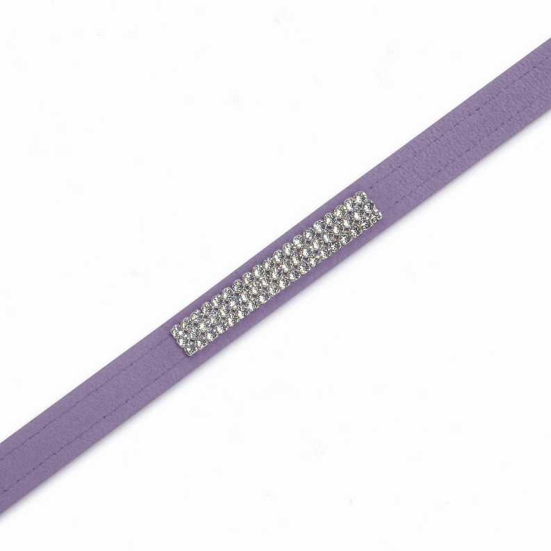 Susan Lanci Designs 3 Row Giltmore Crystals Leash - Luxvetco