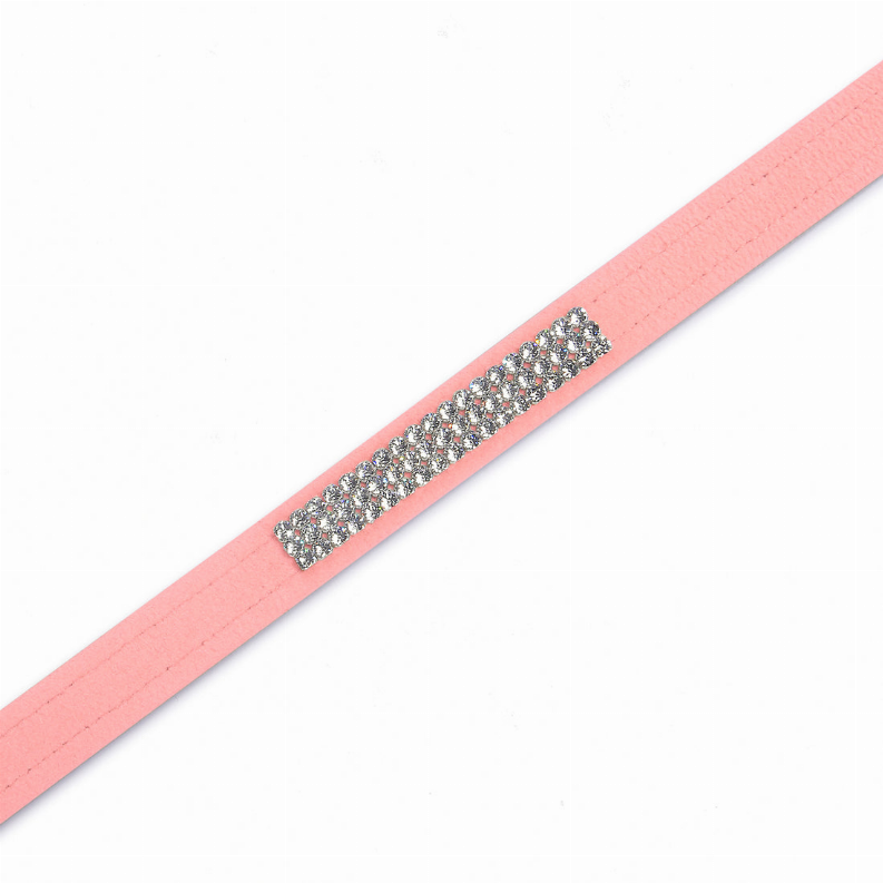 Susan Lanci Designs 3 Row Giltmore Crystals Leash - Luxvetco