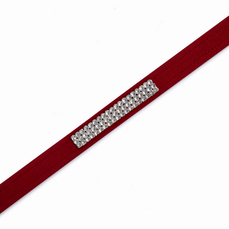 Susan Lanci Designs 3 Row Giltmore Crystals Leash - Luxvetco