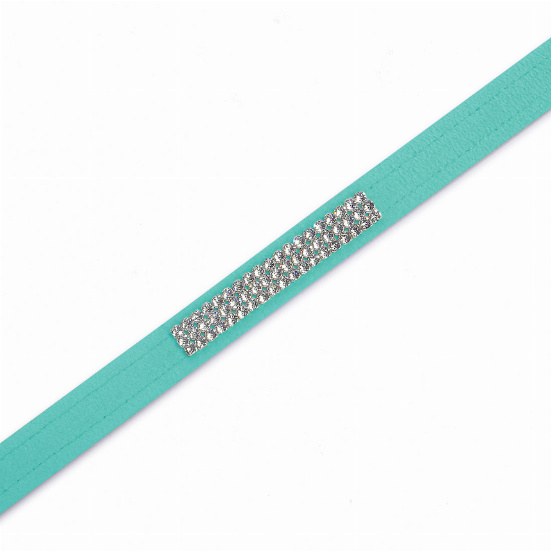 Susan Lanci Designs 3 Row Giltmore Crystals Leash - Luxvetco