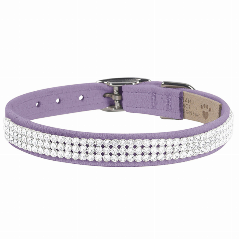 Susan Lanci Designs 3 Row Giltmore Crystals Collar - Luxvetco