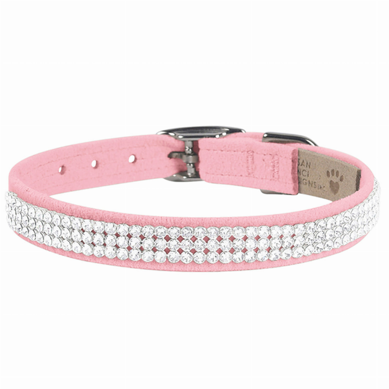 Susan Lanci Designs 3 Row Giltmore Crystals Collar - Luxvetco