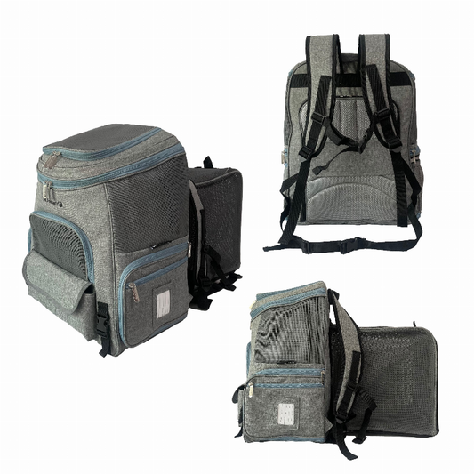Mr. Peanut's Tahoe Series Expandable Backpack Pet Carrier - Luxvetco