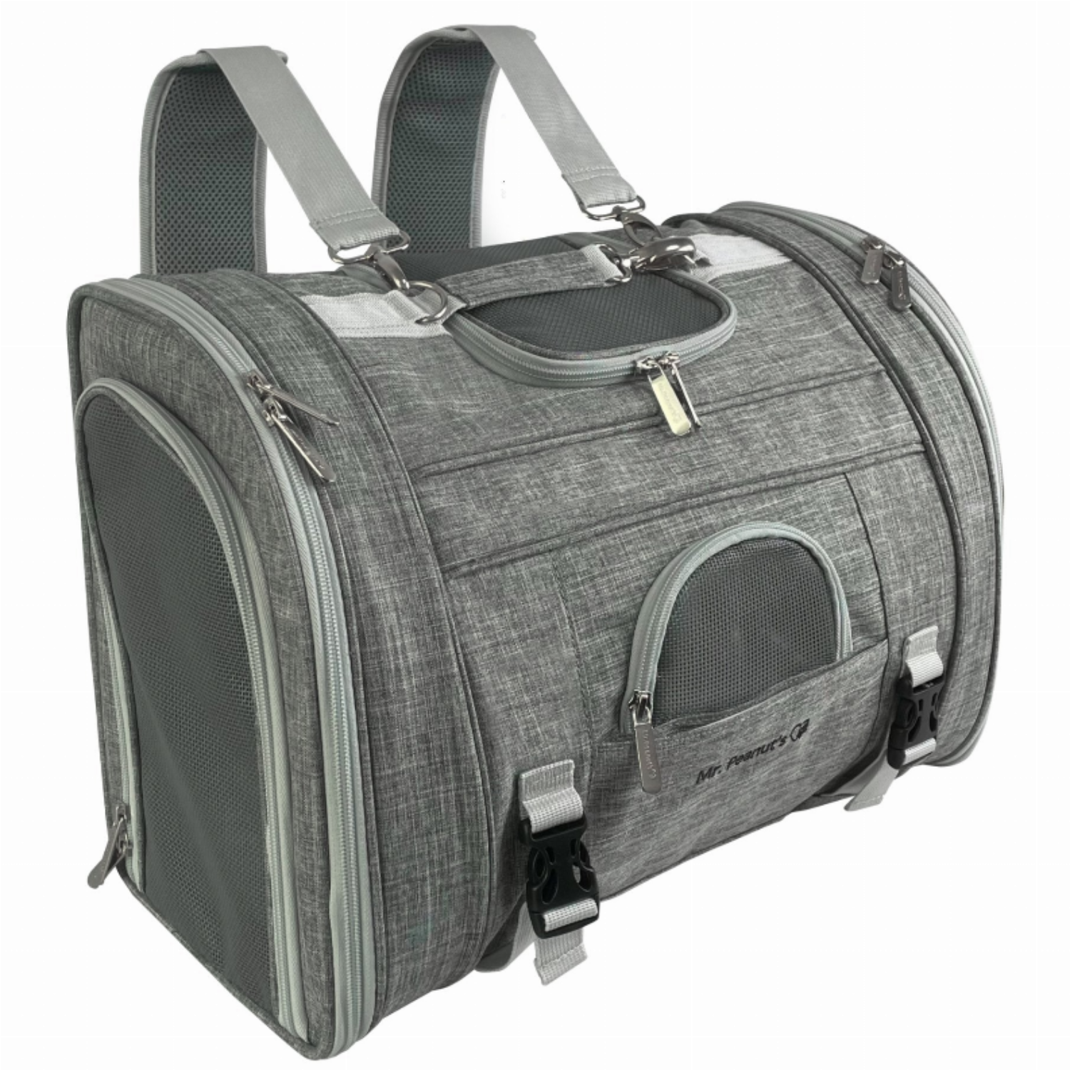 Mr. Peanut's Monterey Series Convertible Backpack Airline Capable Pet Carrier - Luxvetco
