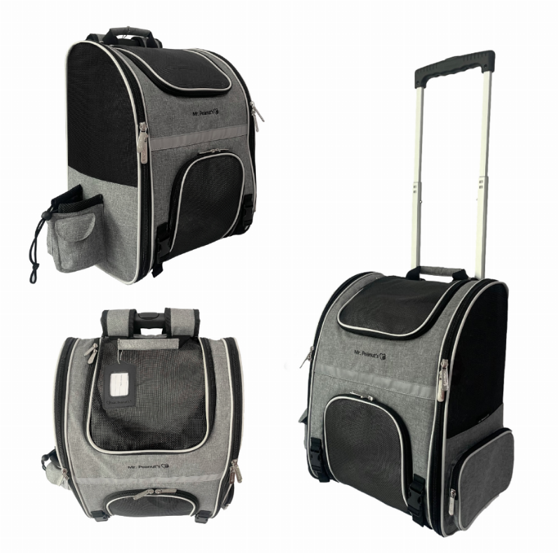 Mr. Peanut's Malibu Series Backpack Pet Carrier Stroller With Detachable Wheelbase - Luxvetco