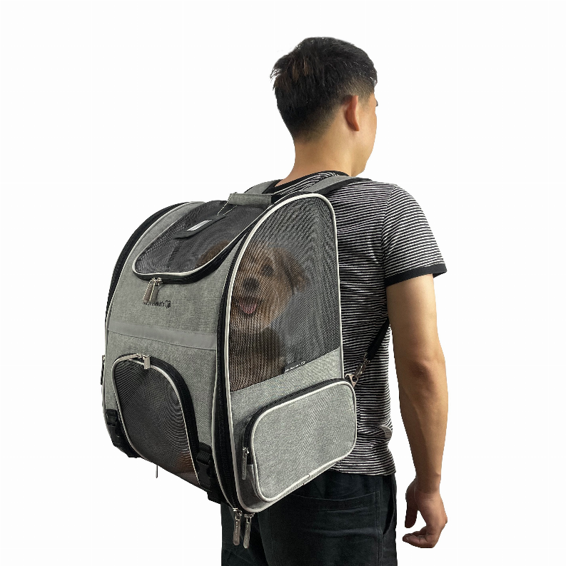 Mr. Peanut's Malibu Series Backpack Pet Carrier Stroller With Detachable Wheelbase - Luxvetco