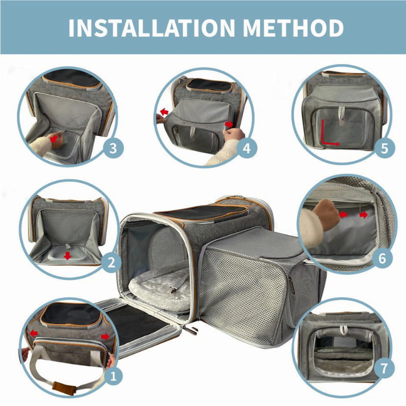 Mr. Peanut's Platinum Series Expandable Pet Carrier - Luxvetco