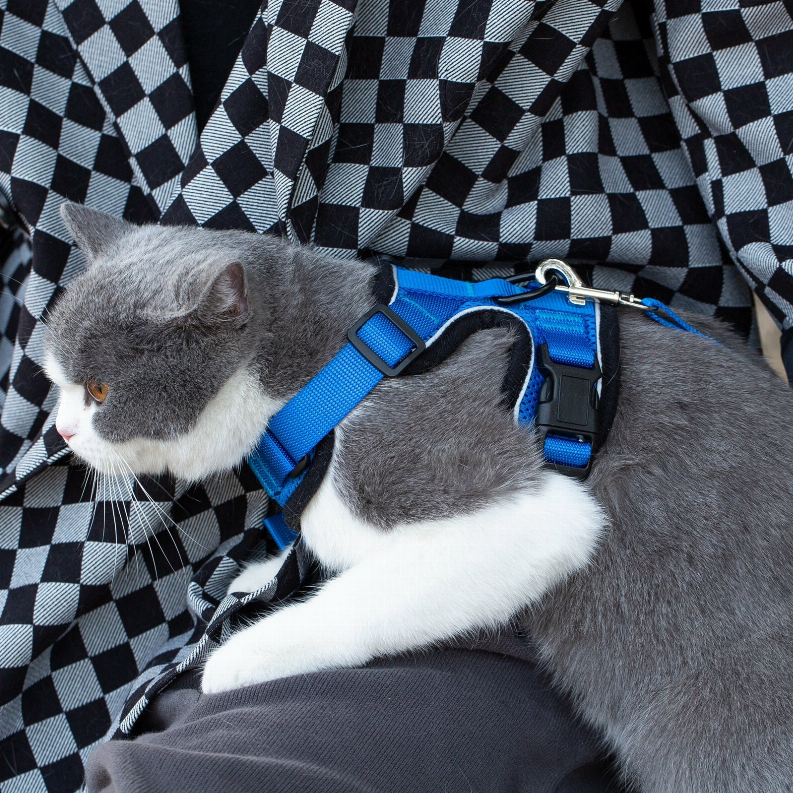 Mr. Peanut's PurrTrek Reflective Cat Harness with Matching Leash - Luxvetco