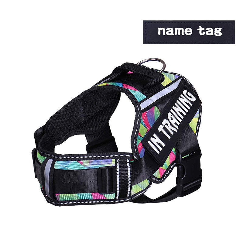 KOMMILIFE Adjustable Nylon Dog Harness Personalized - Luxvetco