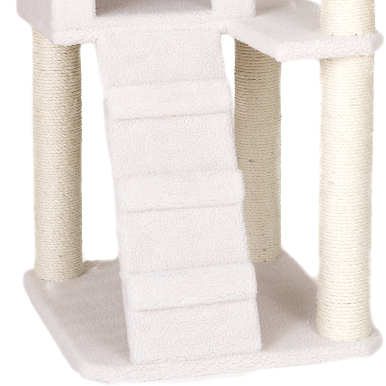 Armarkat Fleece Covered 53" High Cat tree, Real Wood B5301