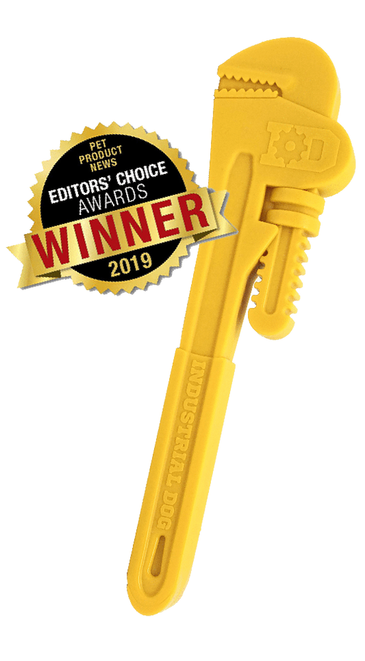 ID Pipe Wrench  Ultra Durable Nylon Dog Chew Toy for Aggressive Chewers - Luxvetco