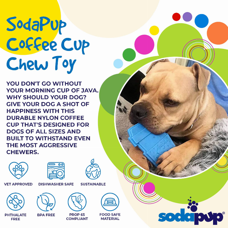 SP Coffee Cup Ultra Durable Nylon Dog Chew Toy for Aggressive Chewers - Luxvetco