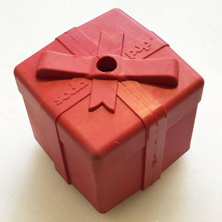 SP Gift Box Durable Rubber Chew Toy & Treat Dispenser - Luxvetco