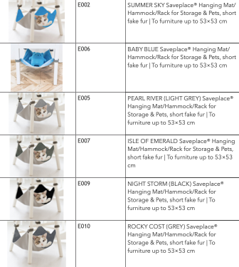 Saveplace® Chair Hammock for Storage & Pets, fleece - Luxvetco